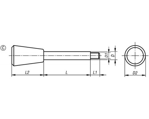 Рукоятка K0179.410X65 Kipp