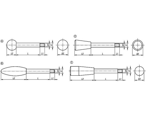 Рукоятка K0179.410X65 Kipp