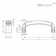 Мостовидная ручка M.343 FM/150 B-6-SOFT-C2 (138620) ELESA+GANTER