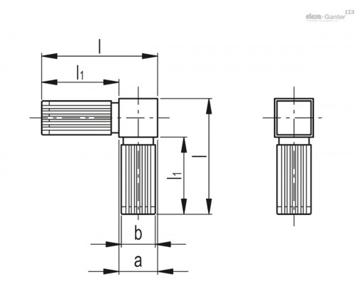 Соединитель STC.30-2A-2W-C9 (430111) ELESA+GANTER