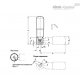 Выдвижная ручка GN 798.3-KT-22 ELESA+GANTER
