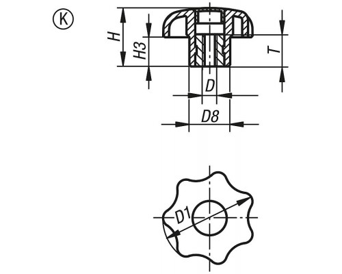 Ручка K0155.1020690 Kipp