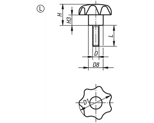 Ручка K0155.1020690 Kipp