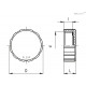 Заглушка T.470-1.½ (58271) ELESA+GANTER