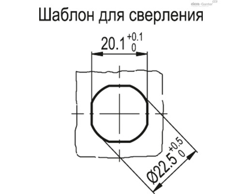Замок CQT/T-32-18 AE-V0 (421403) ELESA+GANTER