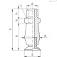 Вакуумная присоска VVH-09-M5-T-S (VV.52031) ELESA+GANTER