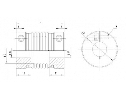 Сильфонная муфта BC20-C TECHNIX Сильфонная муфта BC20-C TECHNIX