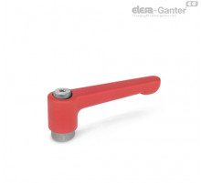 Плоская регулируемая ручка рычажного типа GN 302.1-45-M4-RS ELESA+GANTER