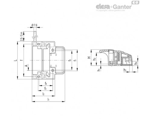 Ручка ESC-SFT.110-5-NC+NO-F-C-5 (225097) ELESA+GANTER