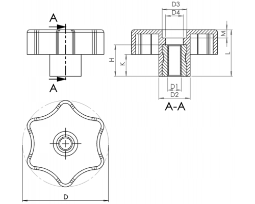 Ручка PTB6D6312 EMES