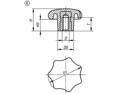 Ручка K0152.23206 Kipp