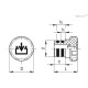 Колпачок TP-C.26-C2 (59881-R-C2) ELESA+GANTER