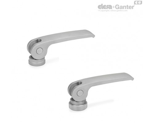Плоская ручка рычажного типа GN 927.7-44-M4-A ELESA+GANTER
