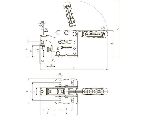 Прижимы 711-3 Kukamet