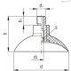 Вакуумная присоска VVI-85-G1/4-T-N (VV.53035) ELESA+GANTER