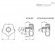 Лепестковая поворотная ручка VCT.25-SST-M4-C9 (69807-C9) ELESA+GANTER