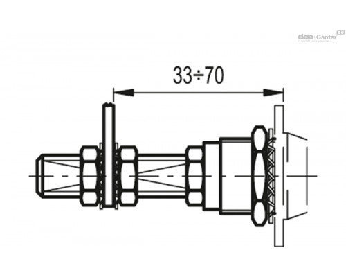 Замок CSL-FM-45-16 (421281) ELESA+GANTER