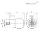 Сферическая ручка EBS.48 SOFT+x-M10 (247051) ELESA+GANTER