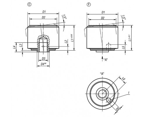 Упоры K0286.106 Kipp