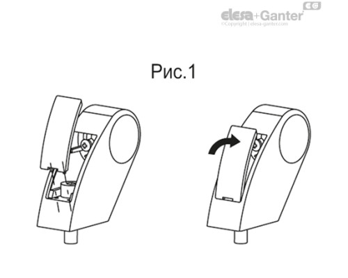 Выносная трубчатая ручка M.1053/30-350-AN-BK (36813) ELESA+GANTER