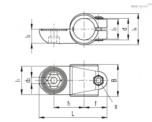 Зажим TCC-TP-18-I-C33 (600313-C33) ELESA+GANTER