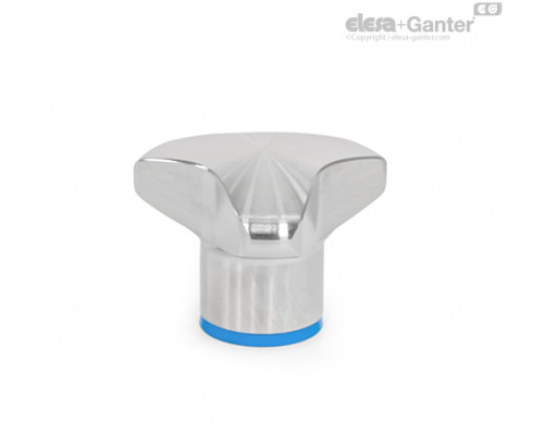 Трёхлепестковая ручка GN 5445-40-M8-MT-E ELESA+GANTER