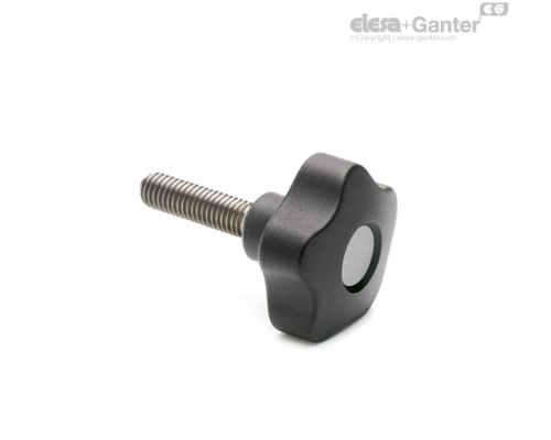 Лепестковая поворотная ручка VCT.74-SST-p-M12x30-C3 (70073-C3) ELESA+GANTER