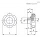 Лепестковая поворотная ручка VL.140/70 (74301) ELESA+GANTER