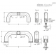 П-образная ручка GN 426.5-20-250-B ELESA+GANTER