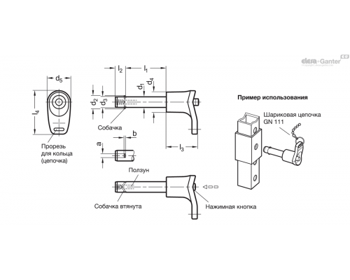Установочный штифт GN 114.12-6-25 ELESA+GANTER