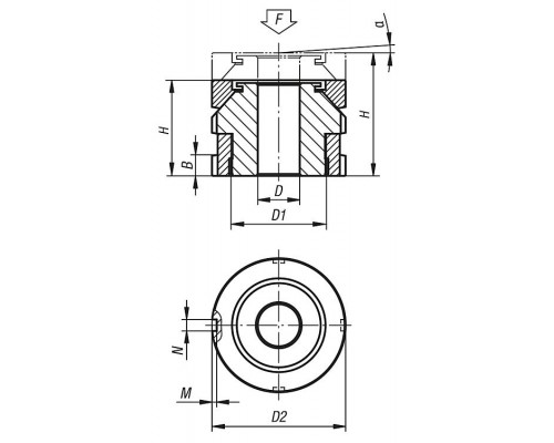 Опора K0695.0406 Kipp