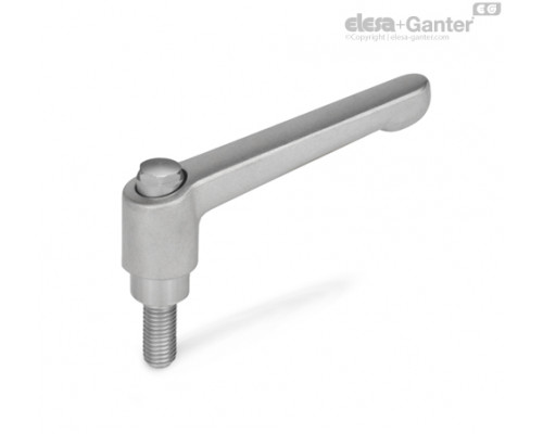 Регулируемая ручка рычажного типа GN 300.5-78-M12-25-AS ELESA+GANTER