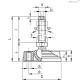 Регулируемая опора LV.F-80-14-STP-M12x69 (311327) ELESA+GANTER