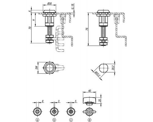 Замок K0532.1275X860 Kipp