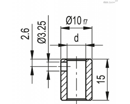 Переходная втулка RB50-8 (CE.80950) ELESA+GANTER