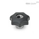 Быстросъёмная лепестковая ручка GN 6336.3-40-M8-NI ELESA+GANTER