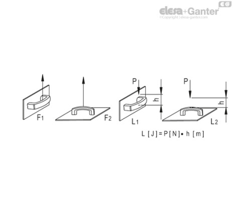Мостовидная ручка EMPC.160-8-C6 (260711-C6) ELESA+GANTER