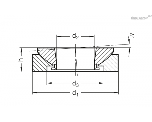 Сферическая шайба GN 350.3-70-ST ELESA+GANTER