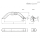 П-образная ручка GN 428-AL-28-400-A-SW ELESA+GANTER