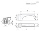 Плоская ручка рычажного типа ERFW.44 N-6-C1 (232311-C1) ELESA+GANTER