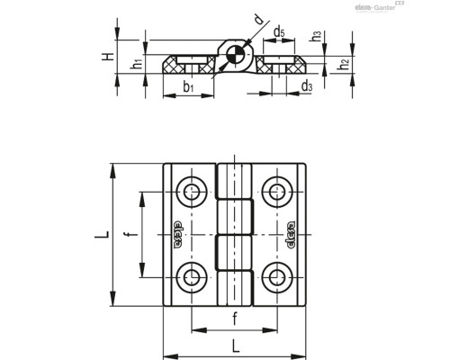 Петли CFMX.50 CH-6 (425901) ELESA+GANTER