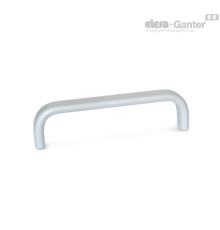 Плоская П-образная ручка GN 668-20-190-A-SR ELESA+GANTER