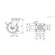 Колёсико RE.F7-100-SBL-SST-N-HT (448706) ELESA+GANTER