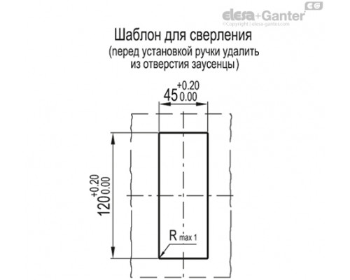 Двунаправленная ручка-купе ERB.130 CLEAN (151311) ELESA+GANTER