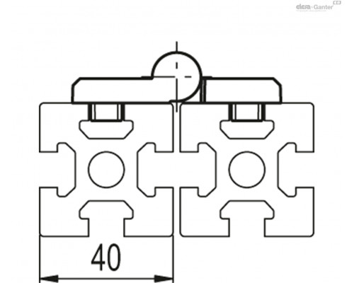 Петля CFGY.40/40 SH-6-D-10-C33 (423985-C33) ELESA+GANTER