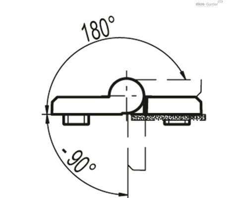 Петля CFGY.40/40 SH-6-D-10-C33 (423985-C33) ELESA+GANTER