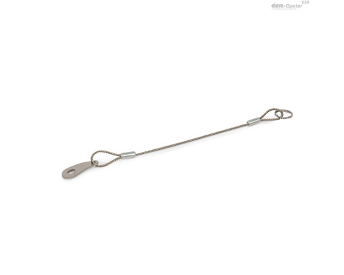 Удерживающий трос GN 111.2-500-24-B-BL ELESA+GANTER