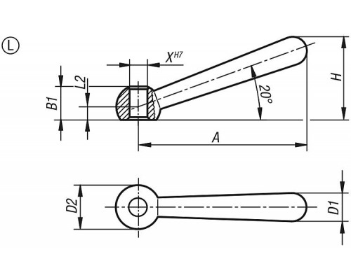 Рукоятка K0174.106 Kipp