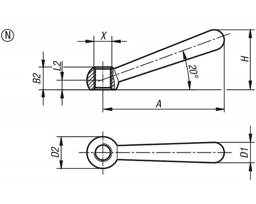 Рукоятка K0174.106 Kipp