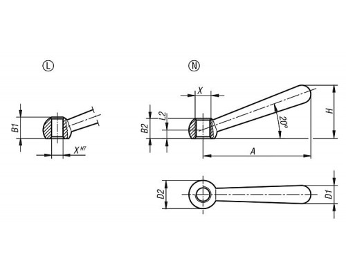 Рукоятка K0174.106 Kipp